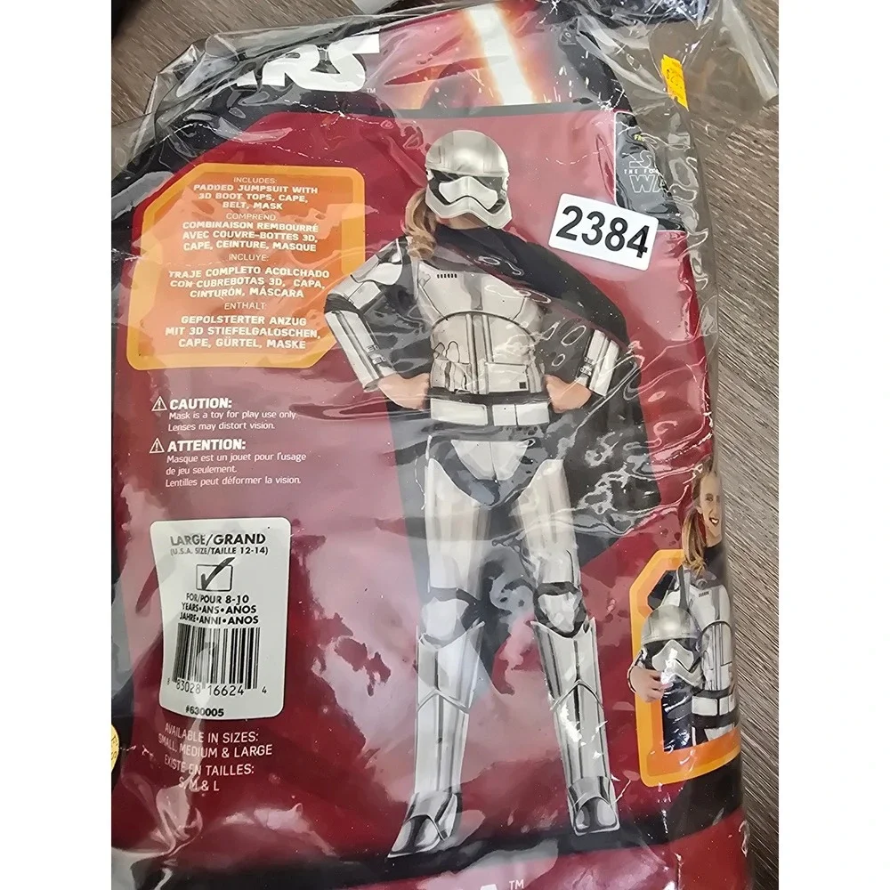 Star Wars Captain Phasma Costume Kids Large 12-14 The Force Awakens 630005
